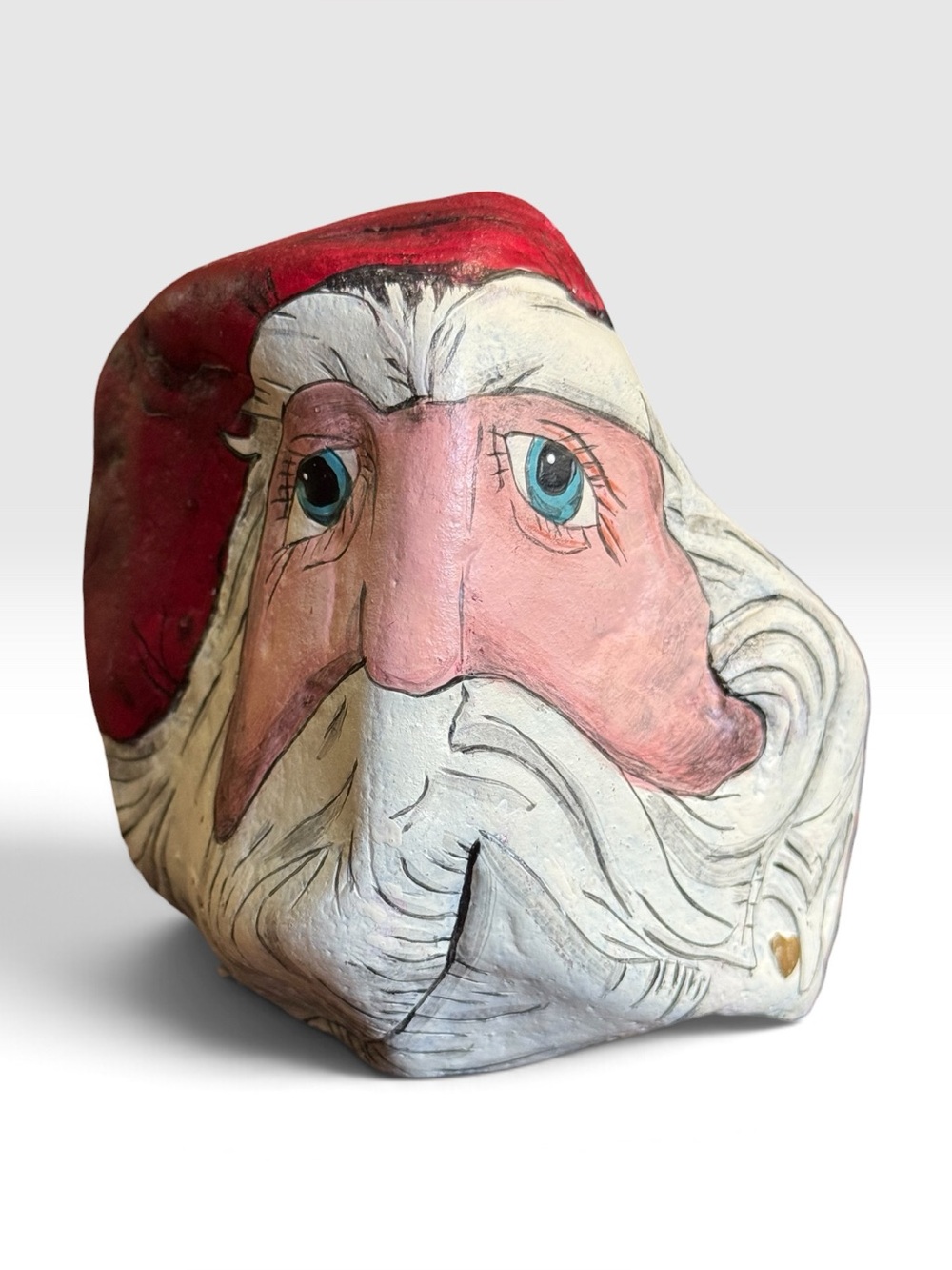 Vintage Sarah's Attic Rock Originals Hand-Painted Santa Claus Stone – Limited Ed